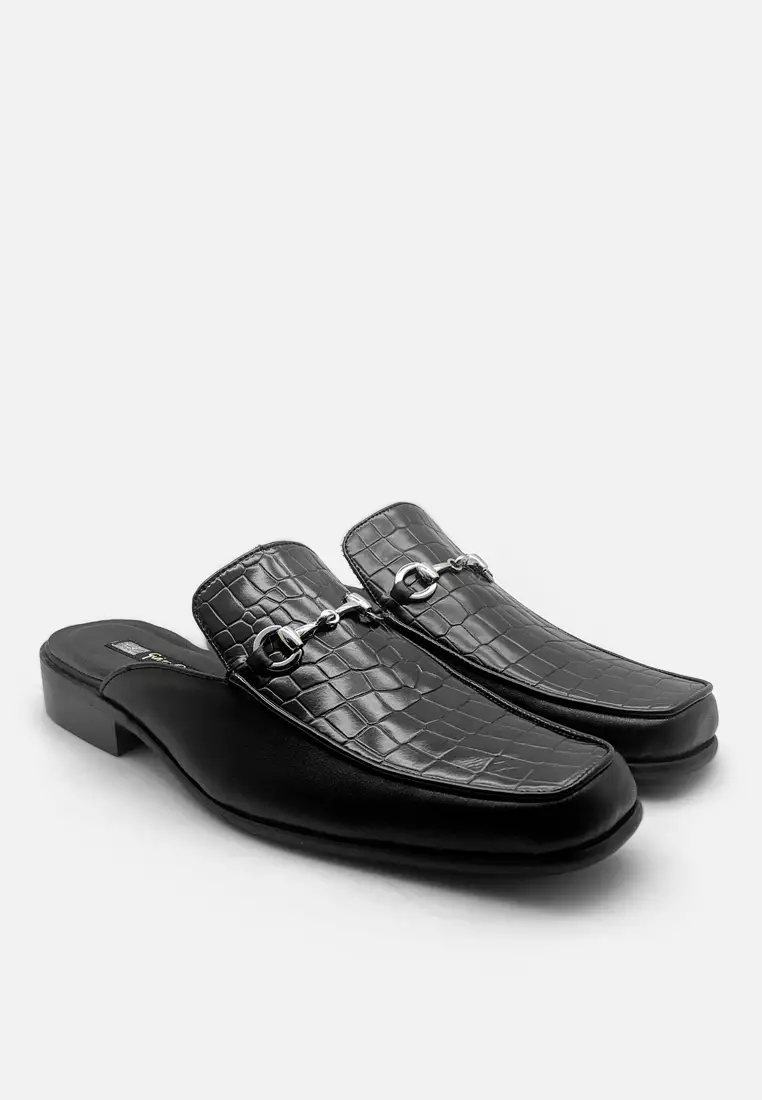 William Men Loafer Croco with Metal Buckle Casual