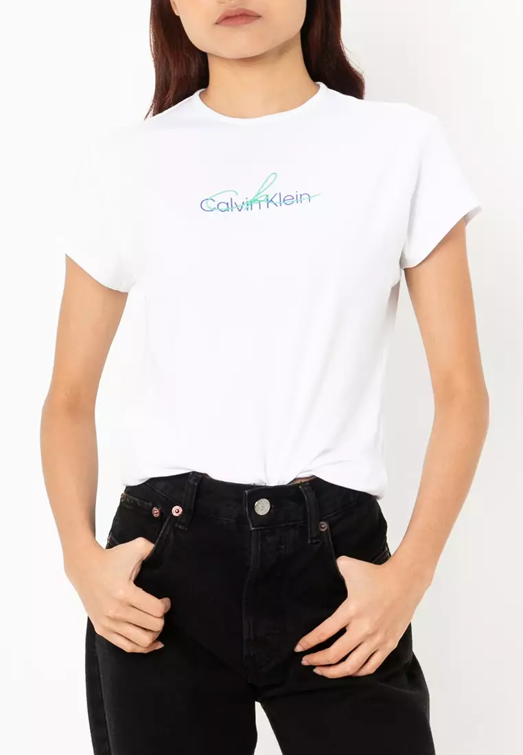 Buy Calvin Klein Slim Script Logo Tee Calvin Klein Jeans 2025