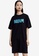 URBAN REVIVO black Printed T-Shirt Dress B9726AA6FDF7FBGS_1