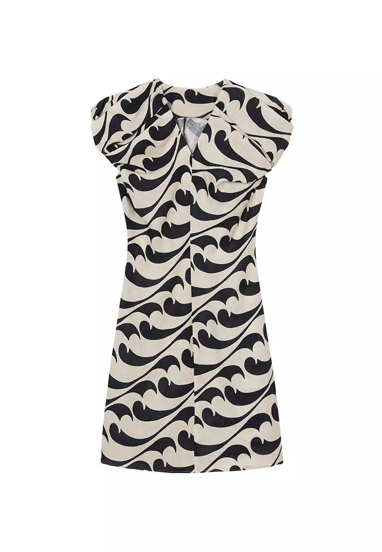 Eco-Friendly S-Line Fitted Avant-Garde Sleeveless Dress