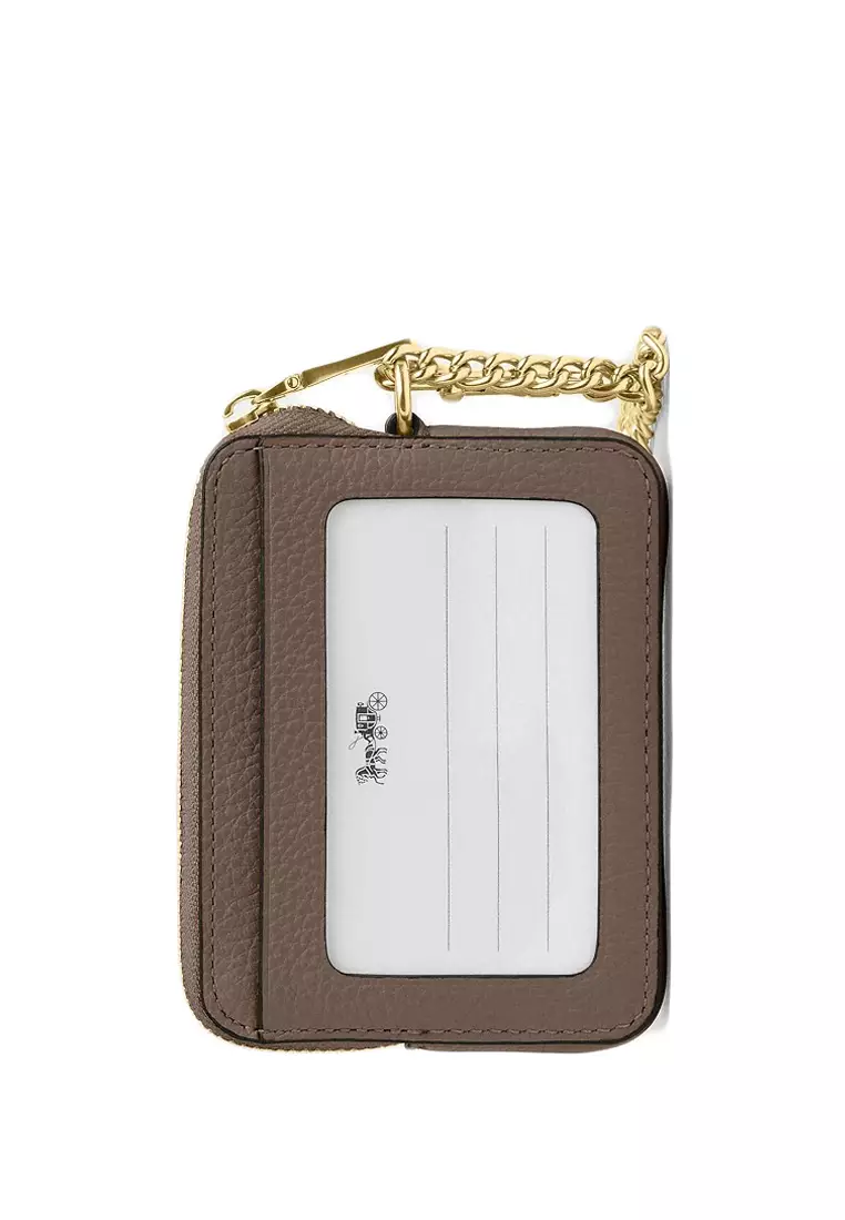 Zip Card Case - Dark Stone