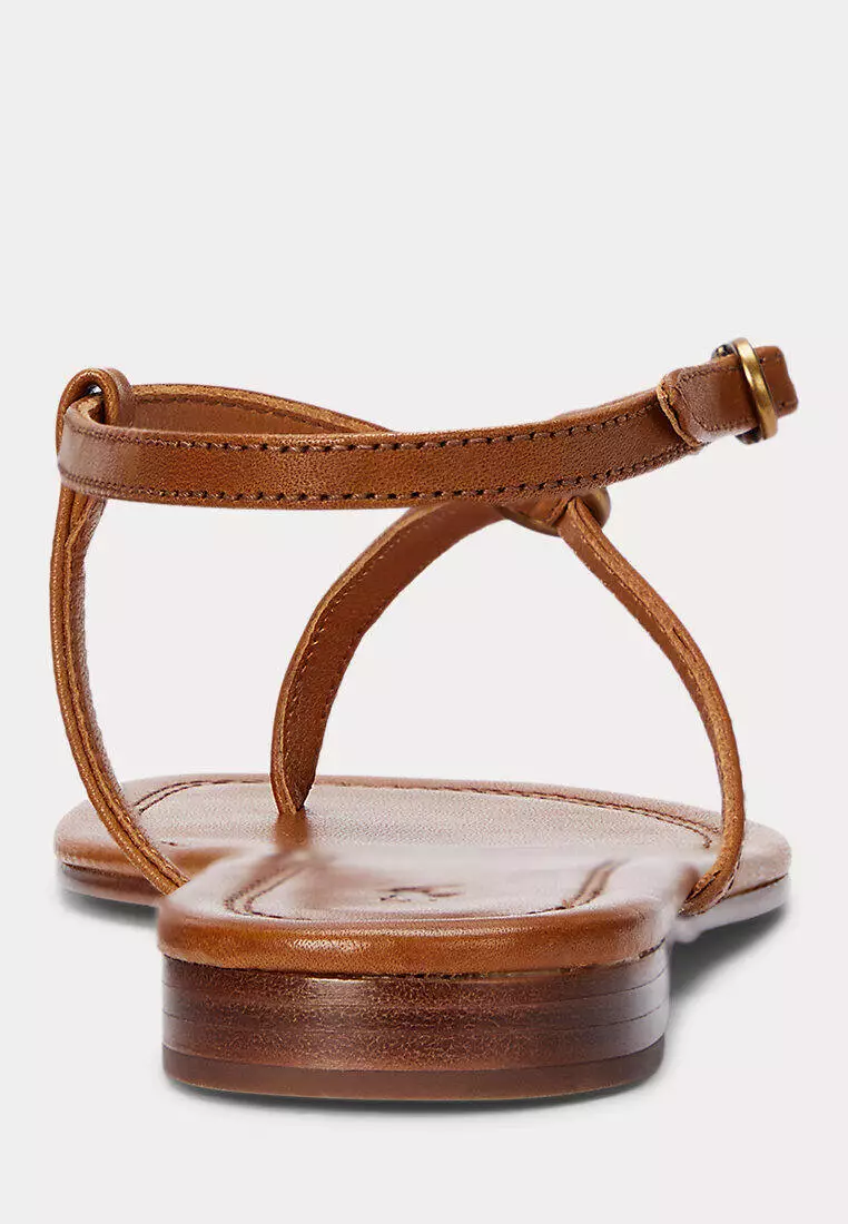 Polo Ralph Lauren Women O-Ring Leather Sandal