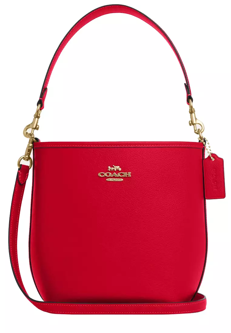 Bucket Bag Red Coach Crossbody City Bucket Bag In Bold Red CT801