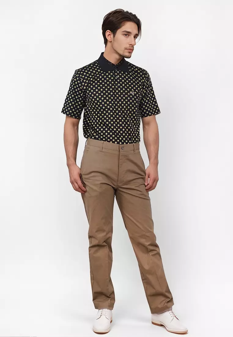 Crocodile Celana Panjang Katun | Pria Men Long Pants | 52 Brown 04
