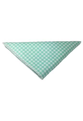 Splice Cufflinks green Patchwork Series Baby Green Plaids Design Cotton Pocket Square SP744AC99DKESG_1