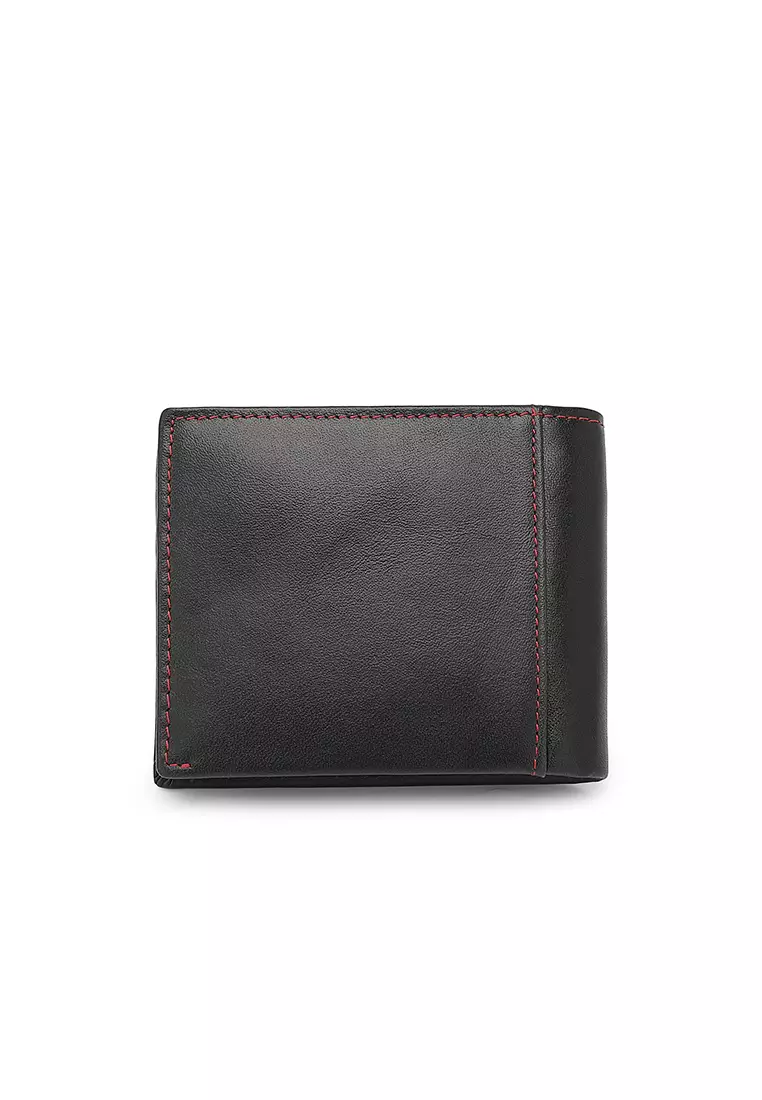 Men's Genuine Leather RFID Blocking Wallet  (Dompet Pria Kulit Genuine RFID Blocking) - Hitam
