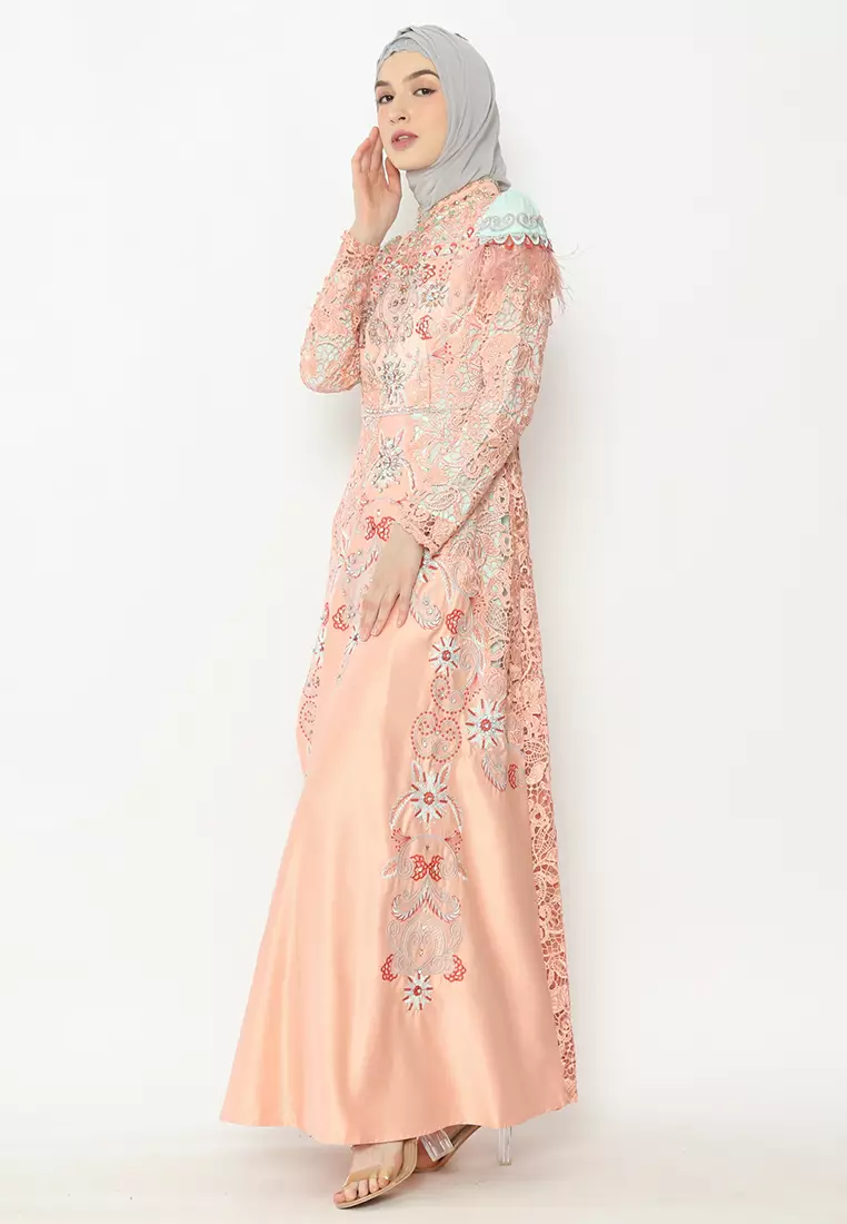 Bibiq Gamis Brokat Satin