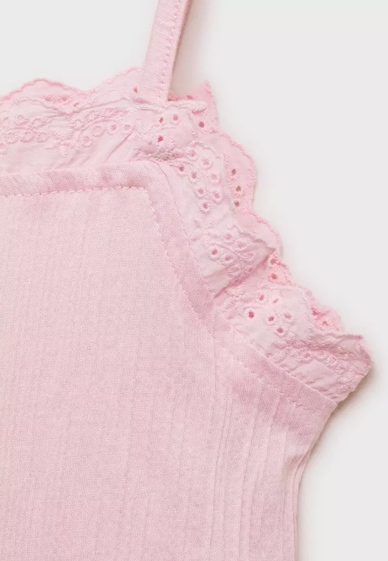 Top With Swiss Embroidery Detail