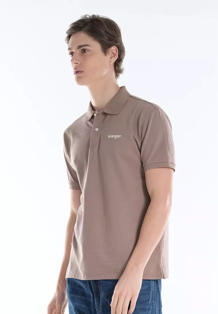 Wrangler Plain Color Polo Shirt for Men