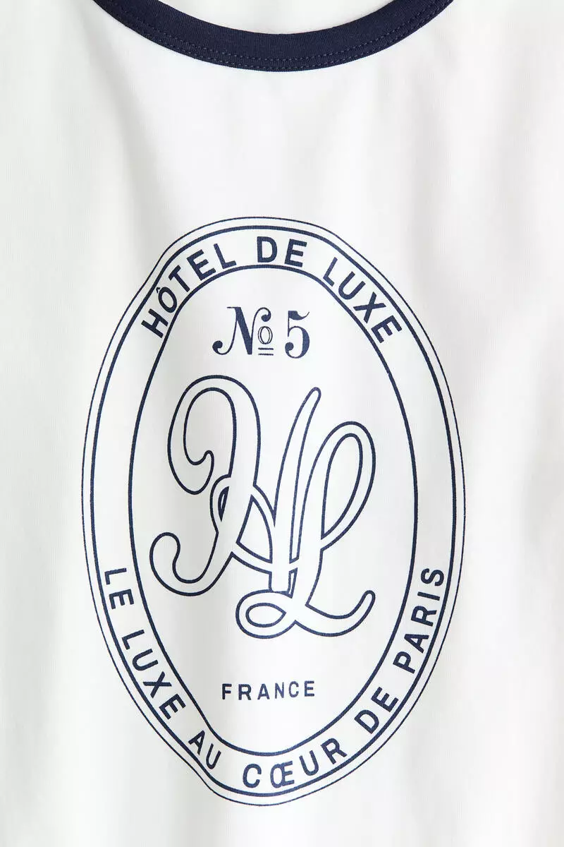 Fitted cotton T-shirt