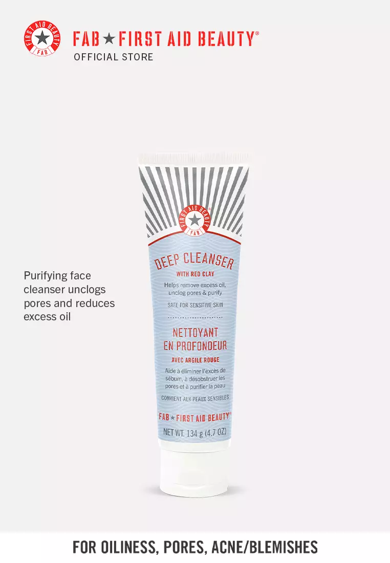 Buy FIRST AID BEAUTY Deep Cleanser With Red Clay For Acne 134g 2024