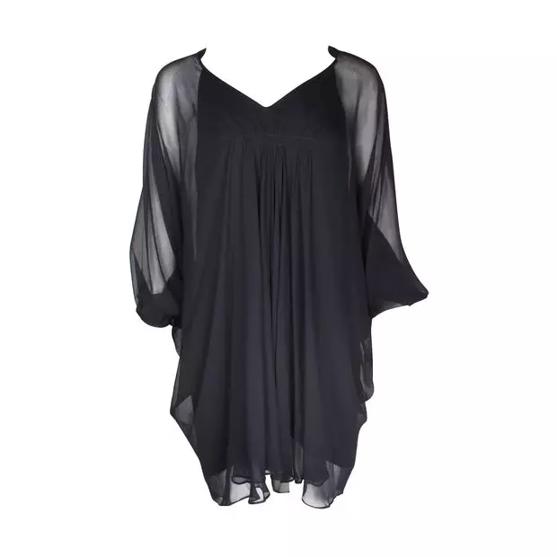 Dvf fleurette shop silk chiffon dress