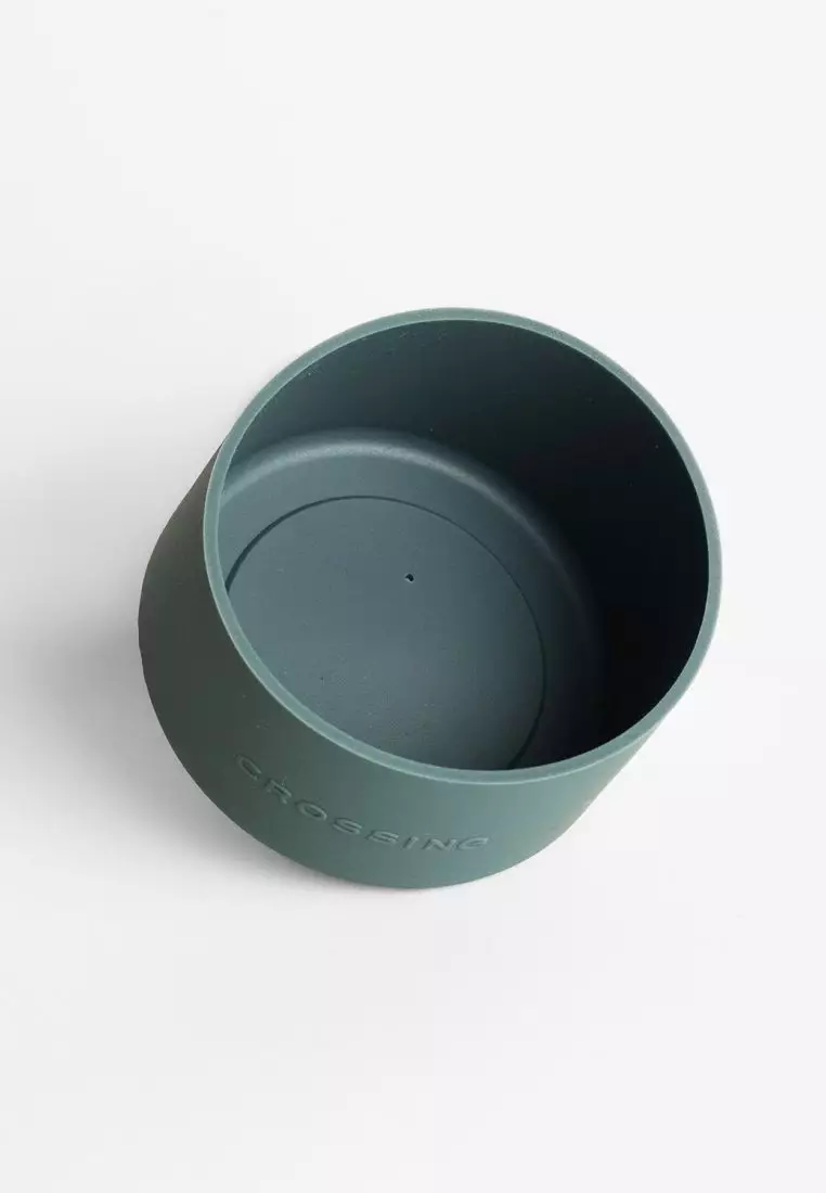 Crossing Silicone Water Bottle Boot - Fits Diameter 7-7.5cm (550ml) Blistered Pack - Forest Green