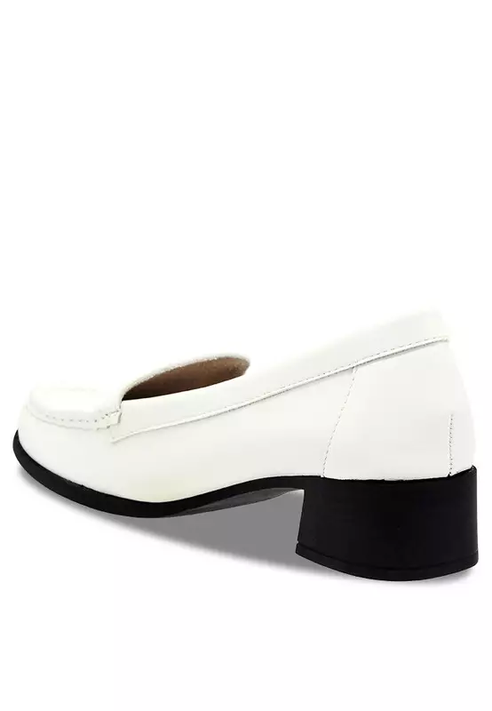 Block Heel Loafers