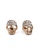 LOVE AND LIFE gold Love & Life Skull Earrings (Rose Gold) Premium Crystals with 18K Real Gold Plated 55872AC47BC847GS_3