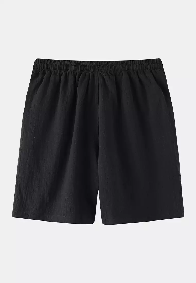 Cotton Linen Solid Color Beach Shorts YL-DK01