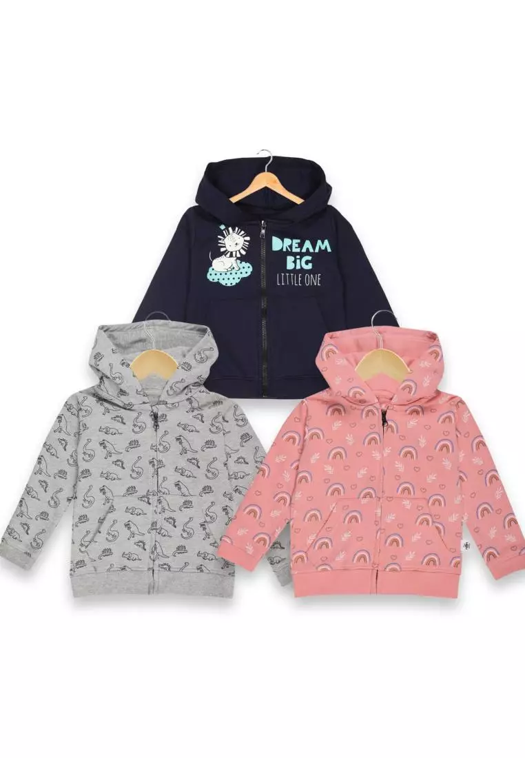 Zipper Jacket Combo of 3- Dino Tales, Rainbow Land and Dream Big