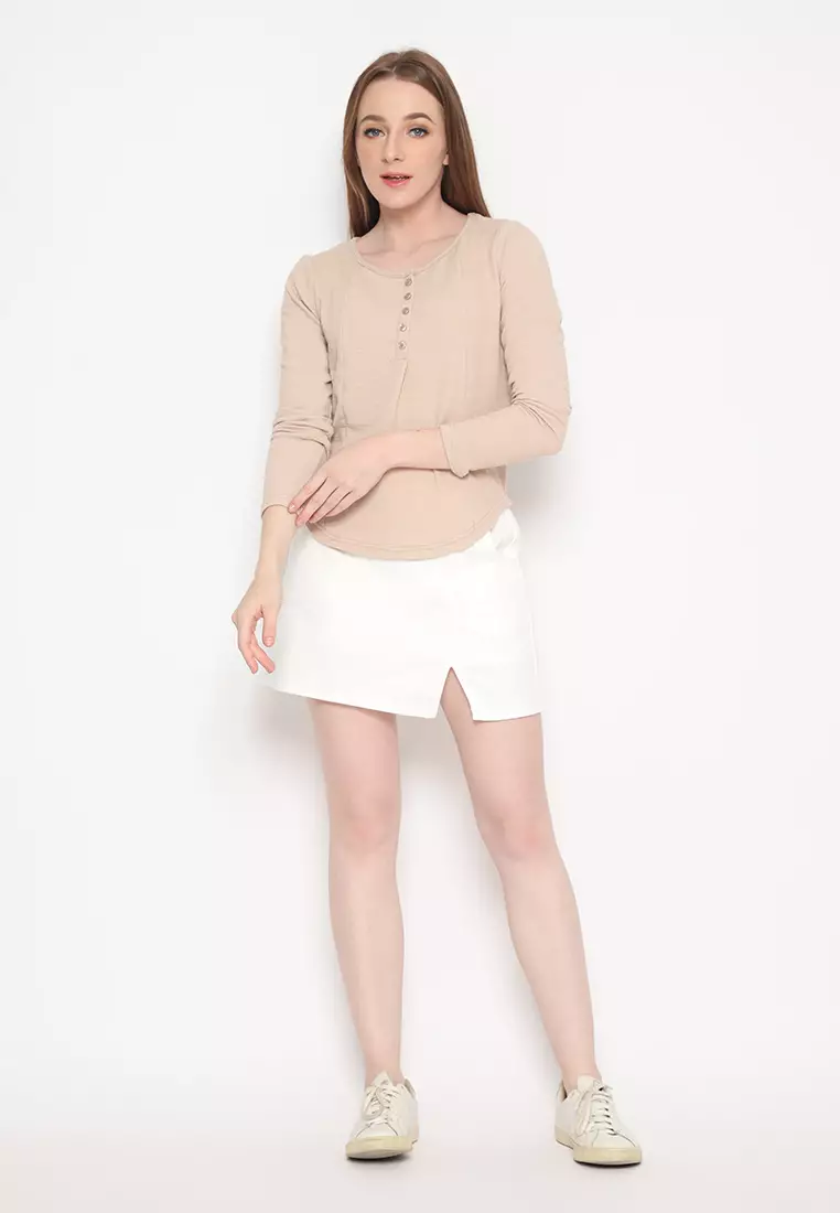 Mannequin Button Knit Blouse