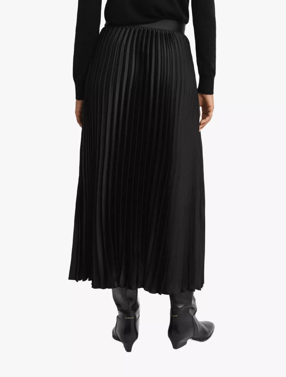 GANT - Pakaian Wanita - SATEEN PLEATED SKIRT - GTN4400217