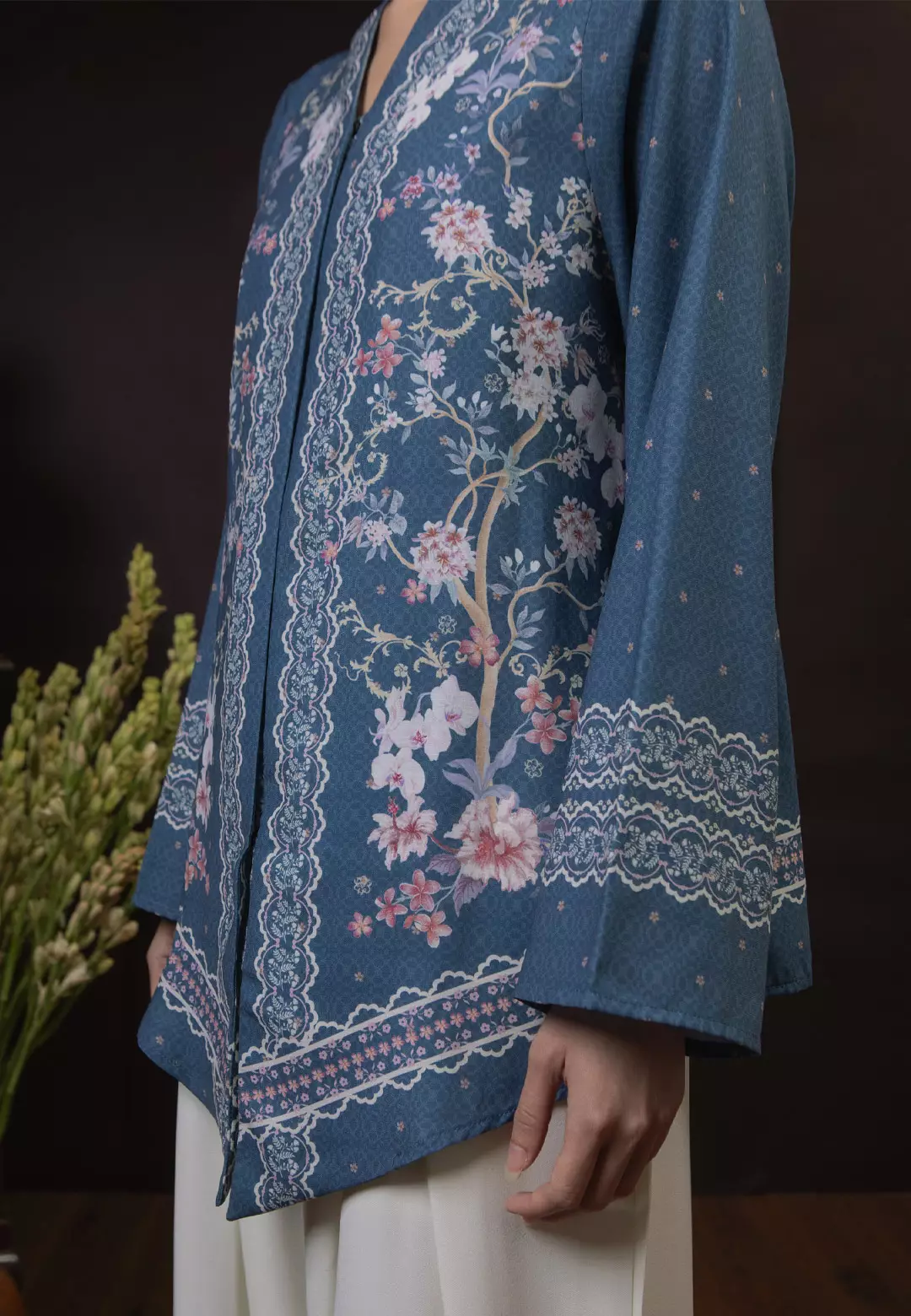 HijabChic Seruni Top - Misty Blue