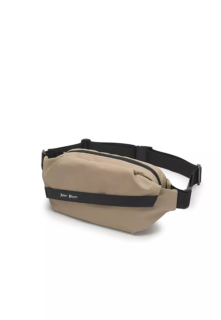 Men's Waist Bag / Belt Bag / Chest Bag (Tas Pinggang / Tas Dada Pria) - Krem