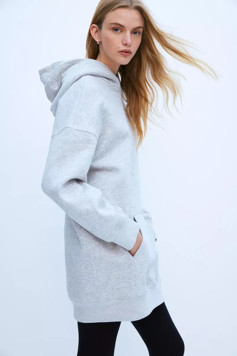 Oversized hooded dress