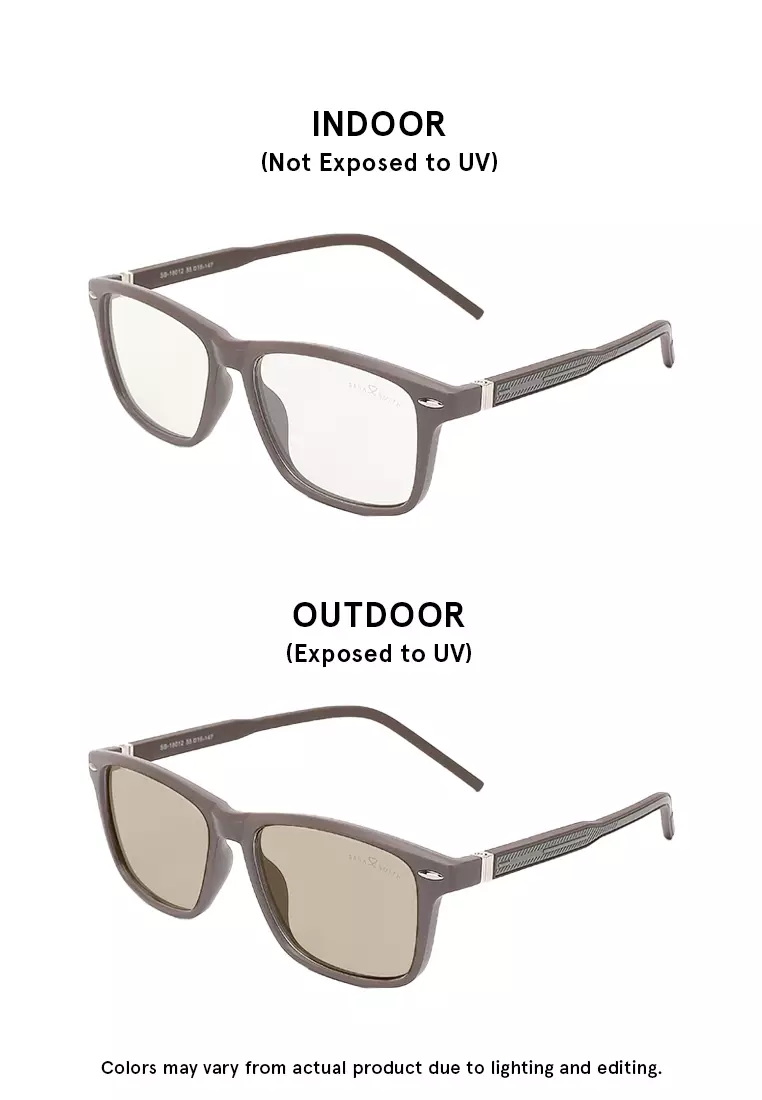 Unisex Photochromic Wayfarer Sunglasses (Kacamata Hitam) - Cokelat