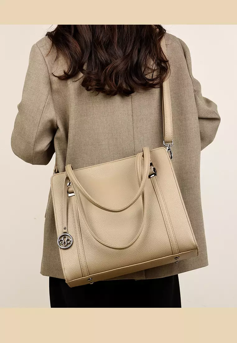 Fashionable Faux Leather Three Way Handbag JW HD-6256