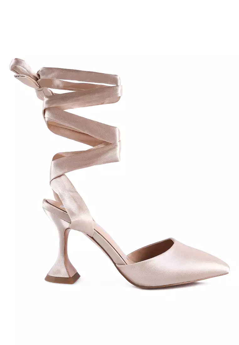 Tie up kitten heels store