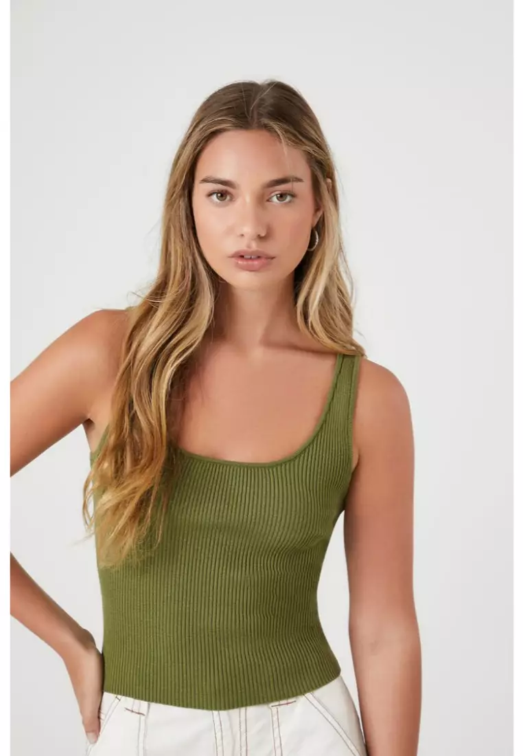 Forever 21 ribbed tank on sale top