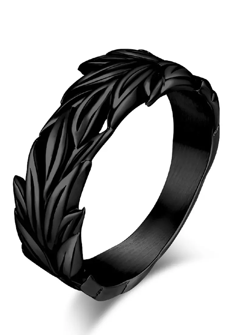 Men's Piano Black Ring