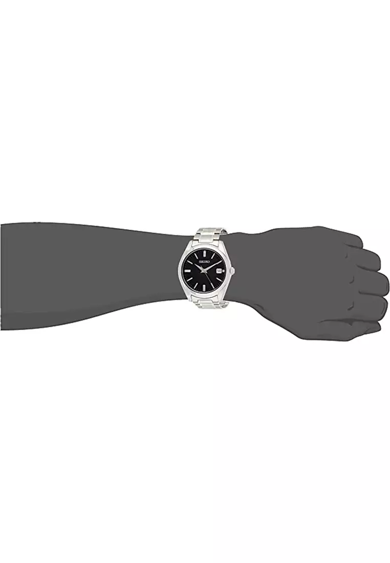 Seiko SUR311P1 - Jam Tangan Analog Pria - Silver Black - Stainless Steel