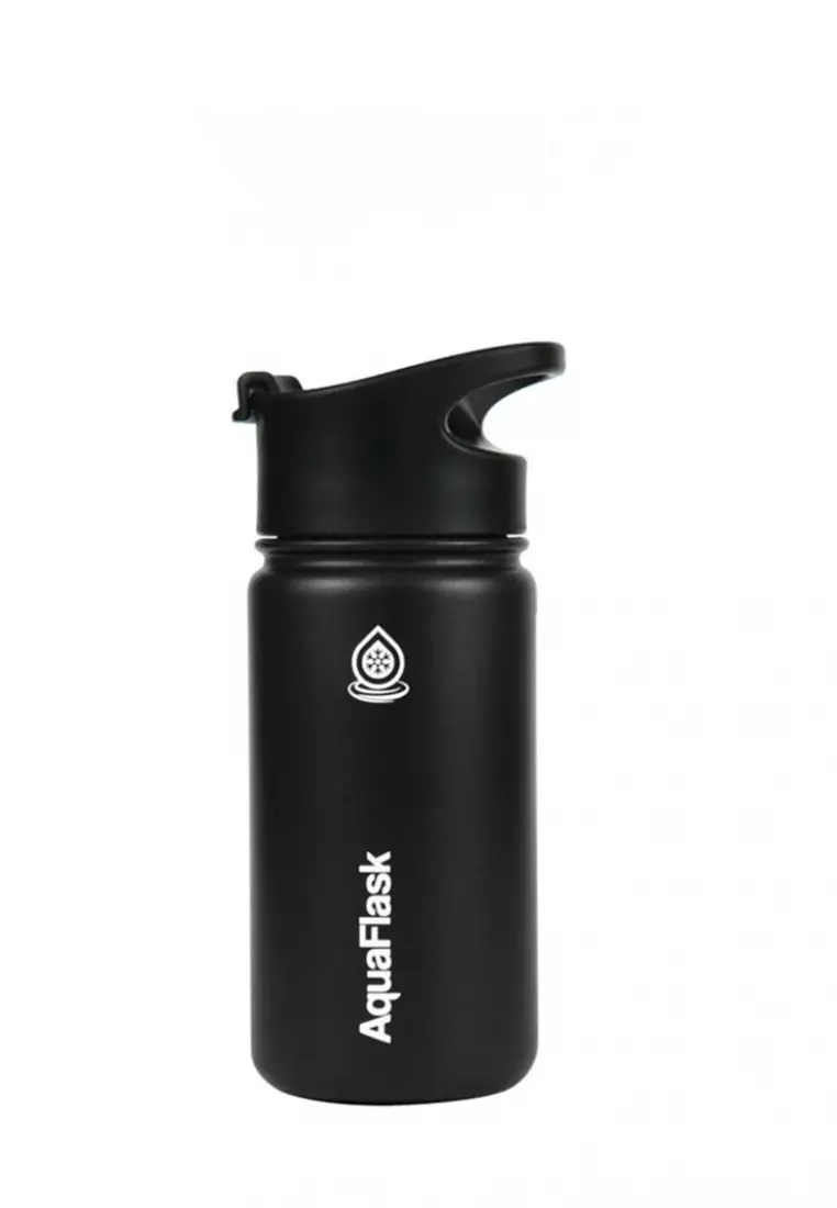 14oz Space Black Wide Mouth Water Bottle Space Black