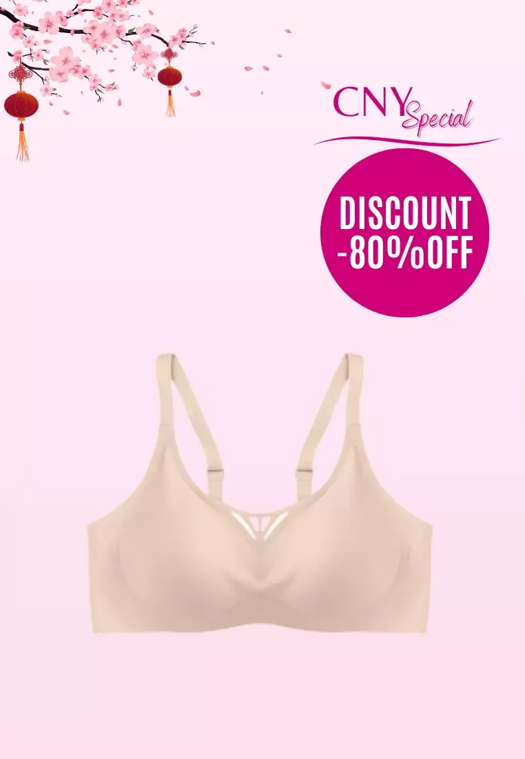 Kiss & Tell 3 Pack Premium Olivia Seamless Wireless Paded Push Up Bra in  Blue, Nude and Pink 2024, Buy Kiss & Tell Online