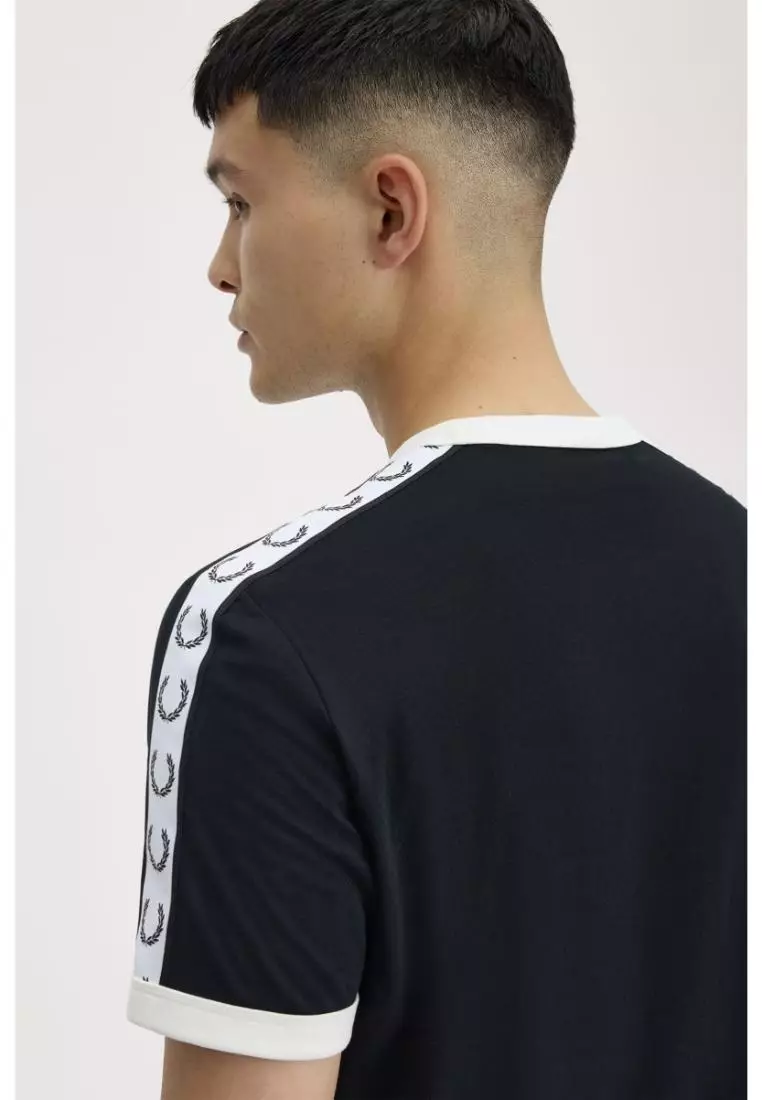 Fred Perry M4620 Taped Ringer T-Shirt (Black)