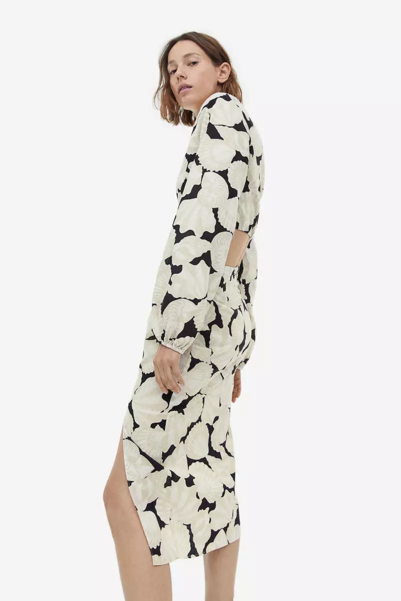 Knot-detail skirt
