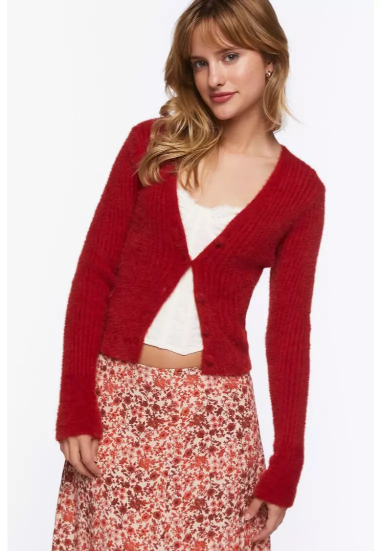 Forever 21 outlet red cardigan