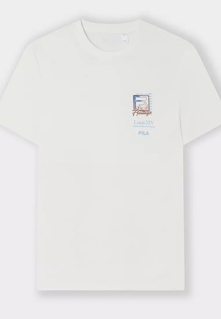 FILA CORE WHITE LINE HERITAGE Men Short Sleeve T-shirt