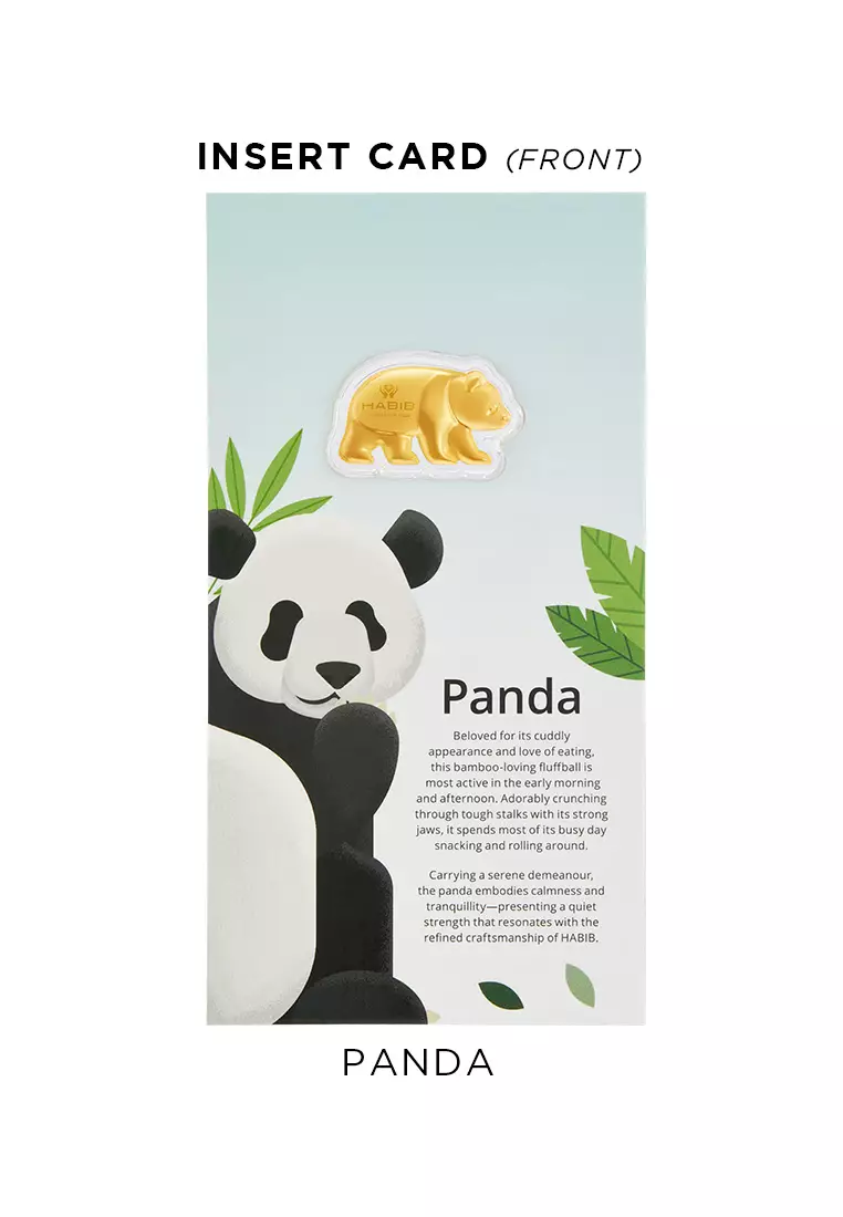 HABIB x Zoo Negara Collection 2025 (Panda) | 999.9 Gold Wafer (0.20g)