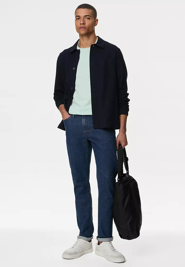 Pure Cotton Midweight Pocket T-shirt