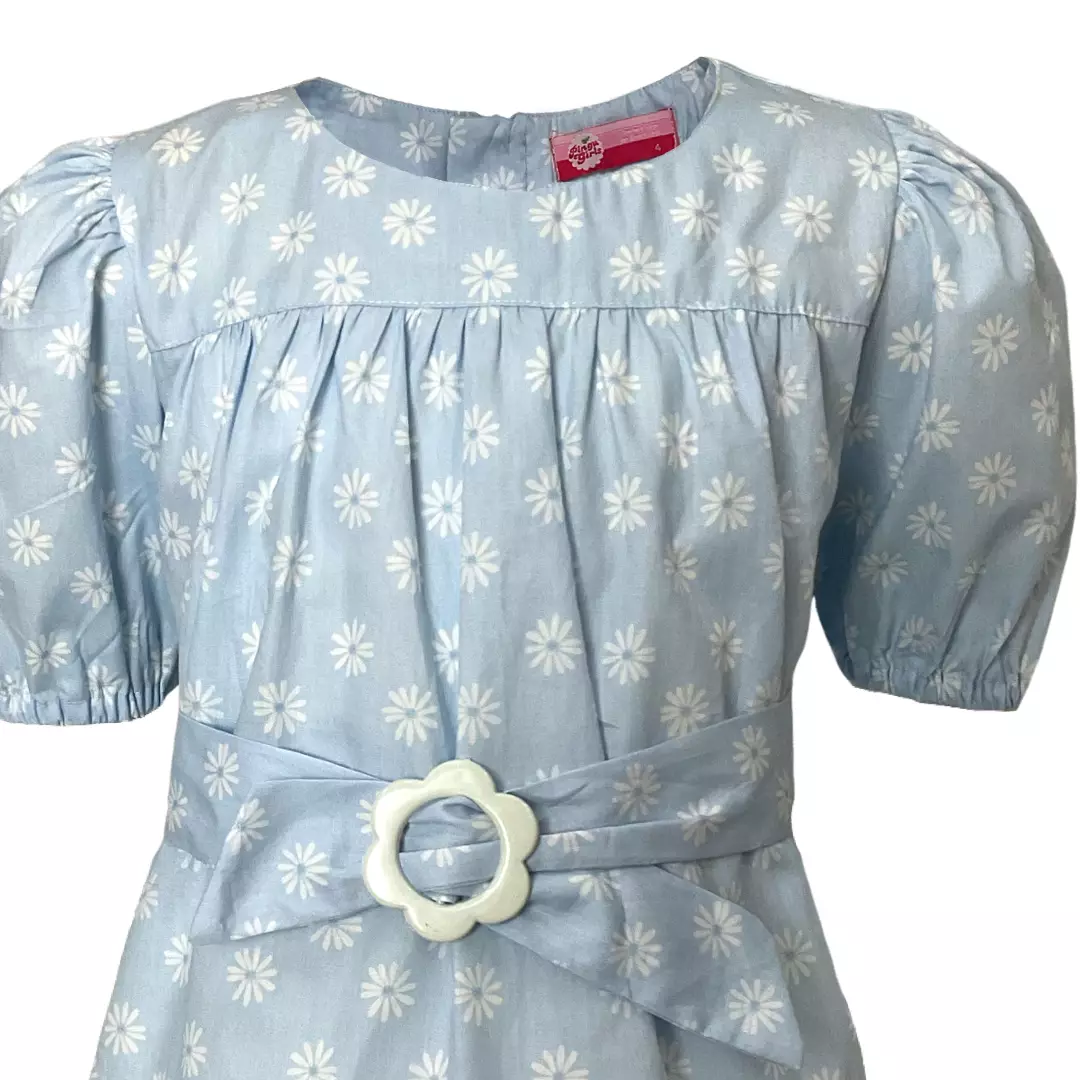 Pingu Dress Anak Perempuan Polkadot Pendek Biru 90502128