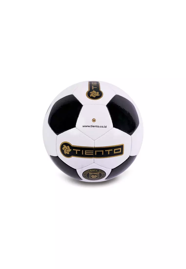 Tiento Bola Sepak Putih Soccer Football Retro Black White Ball Size 5 Include Pentil