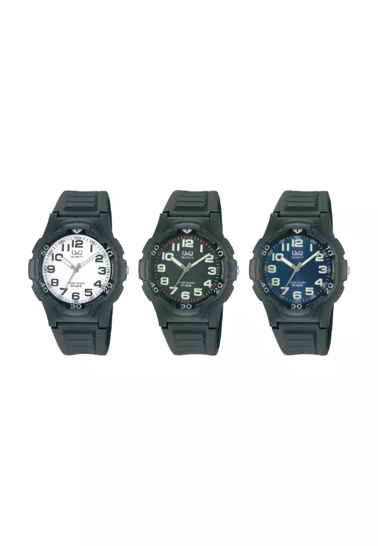 Watch By Citizen VP84J001Y Men Analog Watch with Black Resin Strap