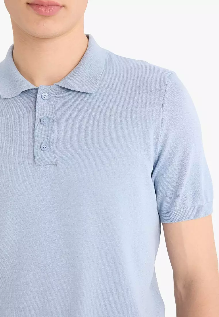 Standard Fit Short Sleeve Knitwear Polo Shirt