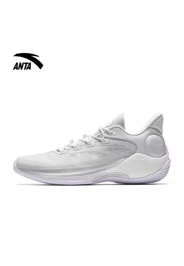 Discount on Anta  shoes - SKU: Flash Battle 6 Basketball Shoes in Grey/White
