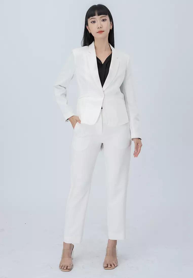 Blazer Open Button With Long Sleeve