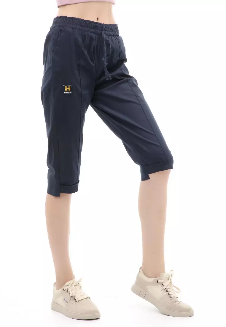 Madoc Short Pants Celana Pendek Kasual Wanita 3/4 Street Material Cotton ORGINAL - Navy