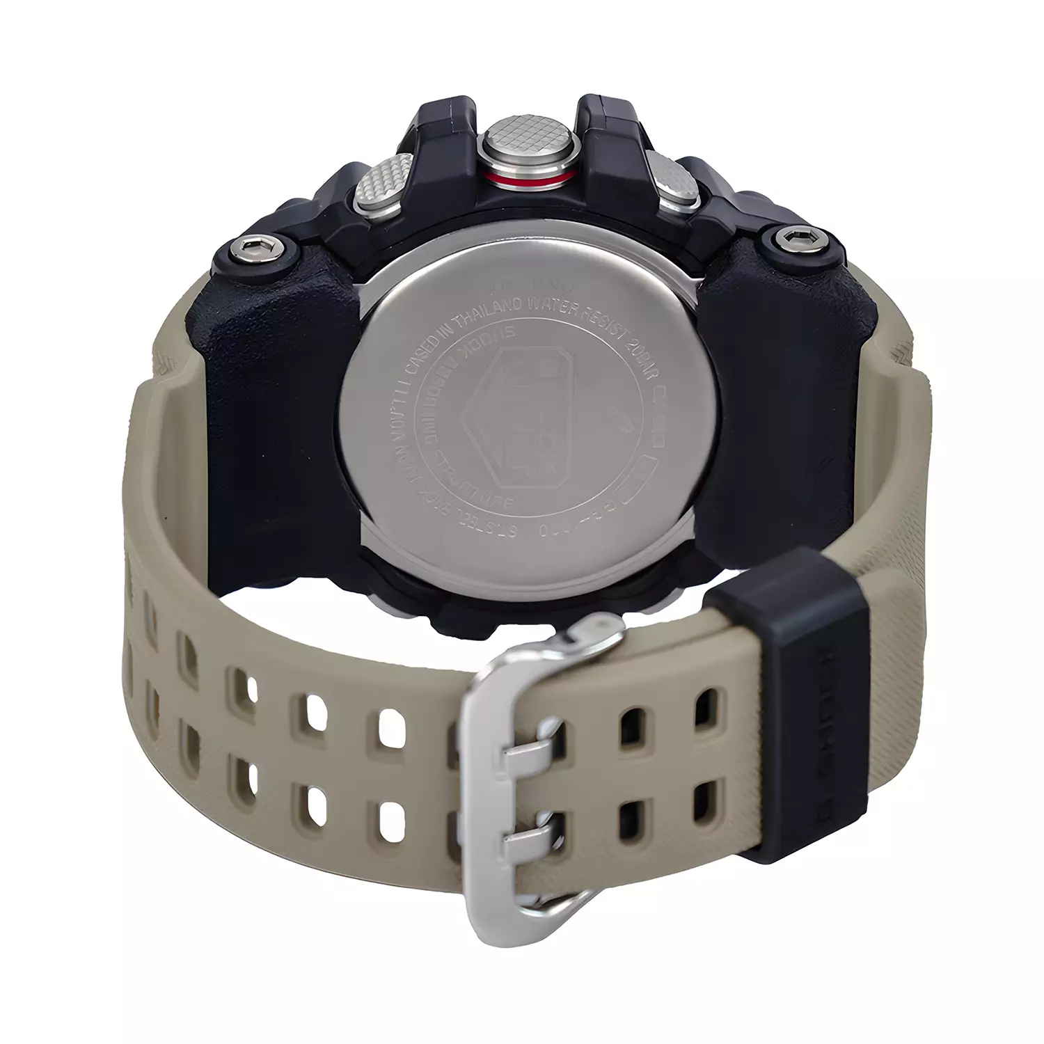 Casio G-Shock MASTER OF G-LAND MUDMASTER - Jam Tangan Analog Digital Pria - GG-1000-1A5 - Black Resin Case - Brown Resin Band