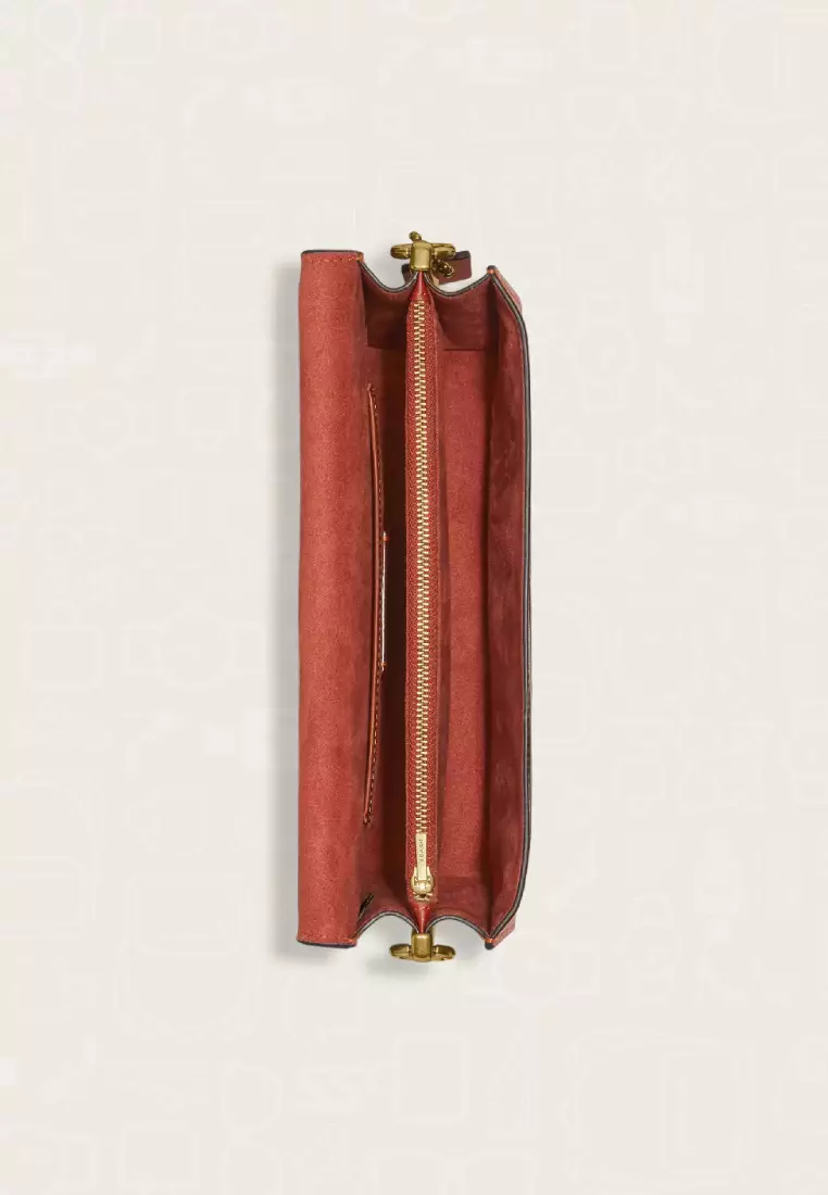 Coach Tabby Shoulder Bag 26 In Colorblock Taffy Orange Multi