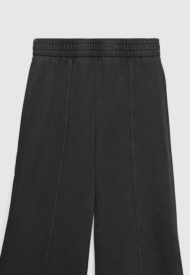 Women's Pintuck Wide-Leg Sweatpants